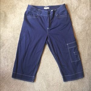 Blue Capris Sz 10 -Coldwater Creek